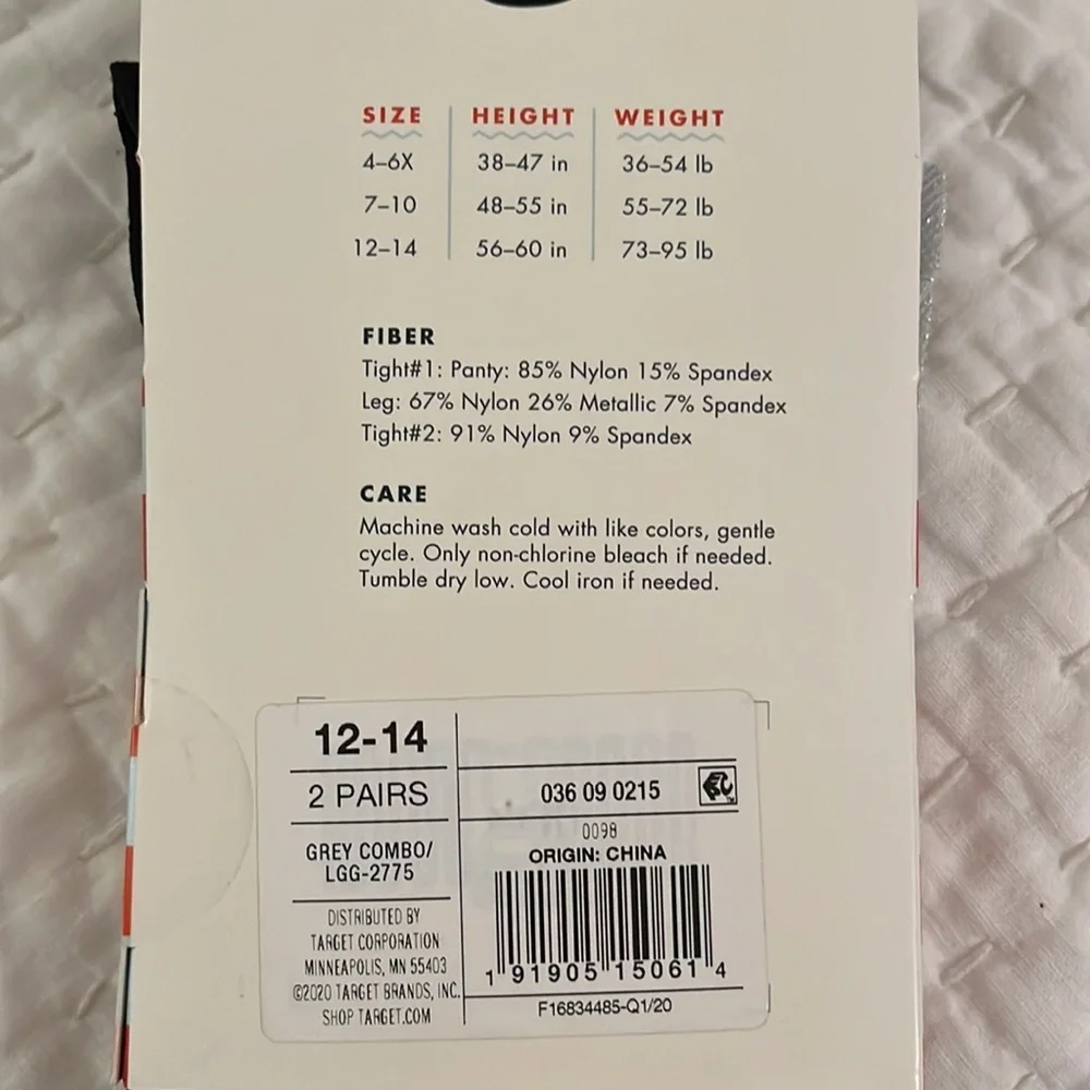 NWT! 2 pairs Cat & Jack tights